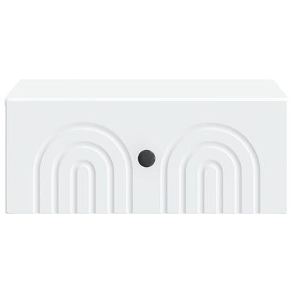 Wall-Mounted Bedside Cabinet White 49 x 34.5 x 20 cm