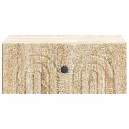 Wall-Mounted Bedside Cabinet 2 pcs Sonoma Oak 49 x 34.5 x 20 cm