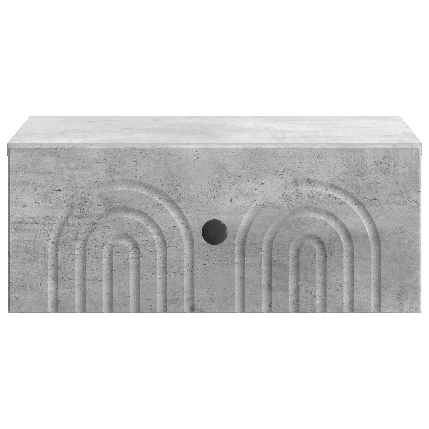 Wall-Mounted Bedside Cabinet 2 pcs Concrete Grey