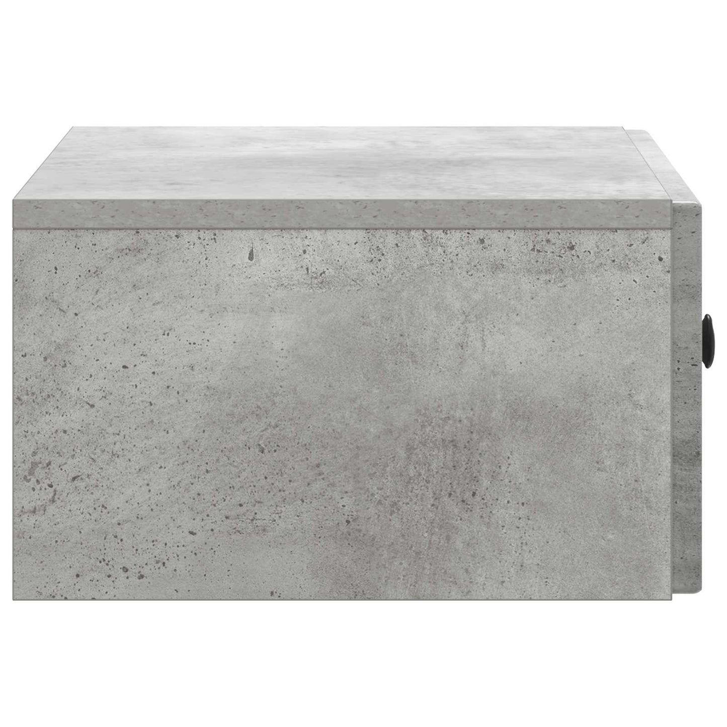 Wall-Mounted Bedside Cabinet with Drawer 2 pcs Concrete Grey