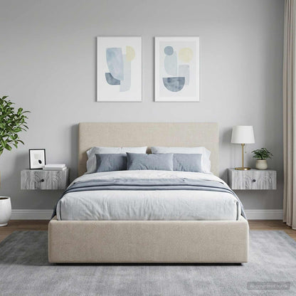 Wall-Mounted Bedside Cabinet 2 pcs Grey Sonoma
