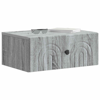 Wall-Mounted Bedside Cabinet 2 pcs Grey Sonoma Engineered Wood