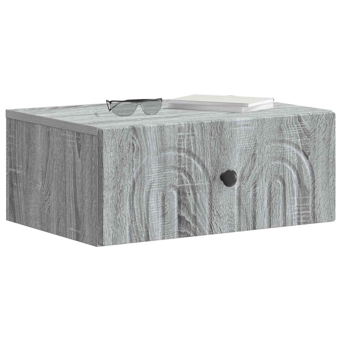 Wall-Mounted Bedside Cabinet 2 pcs Grey Sonoma