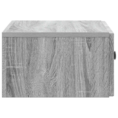 Wall-Mounted Bedside Cabinet 2 pcs Grey Sonoma Engineered Wood