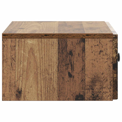 Wall-Mounted Bedside Cabinet 2 pcs Old Wood 49 x 34.5 x 20 cm