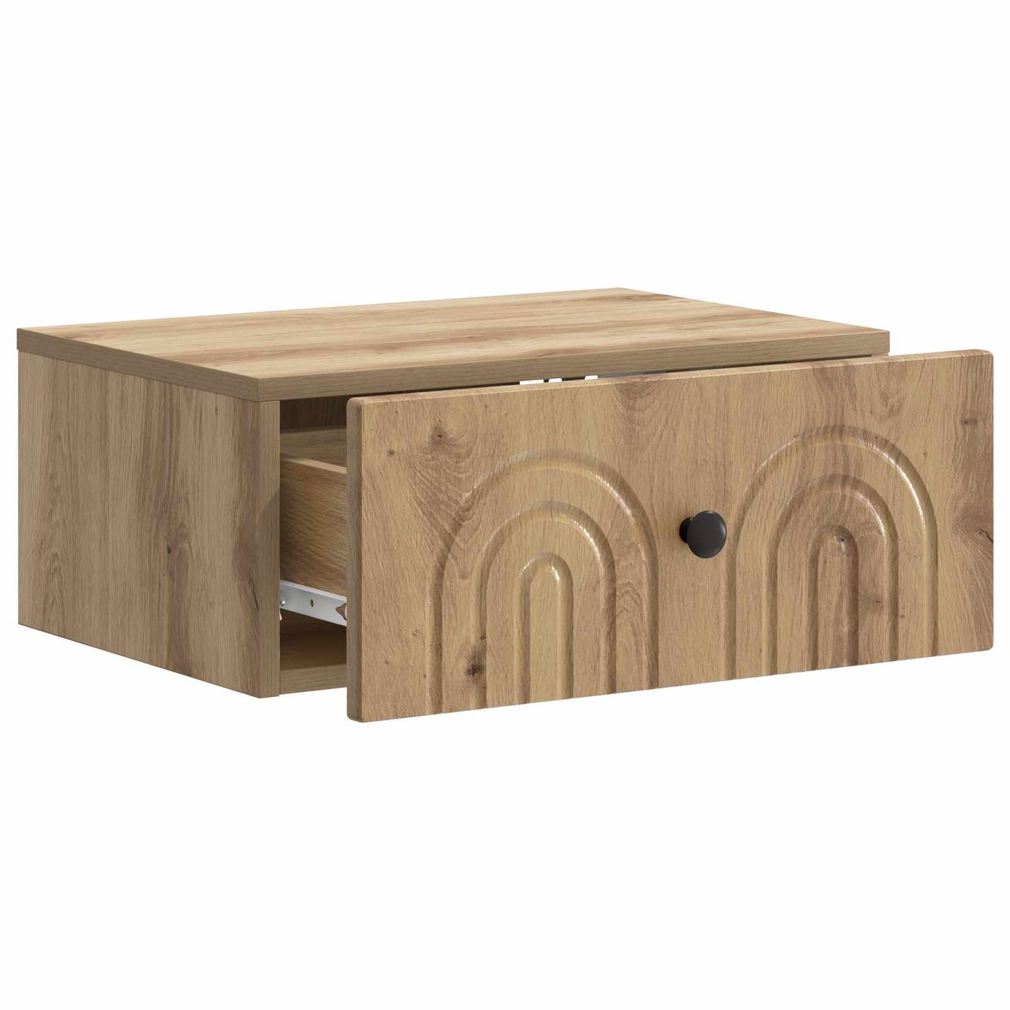 Wall-Mounted Bedside Cabinet 2 pcs Artisan Oak Engineered Wood