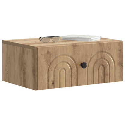 Wall-Mounted Bedside Cabinet 2 pcs Artisan Oak Engineered Wood