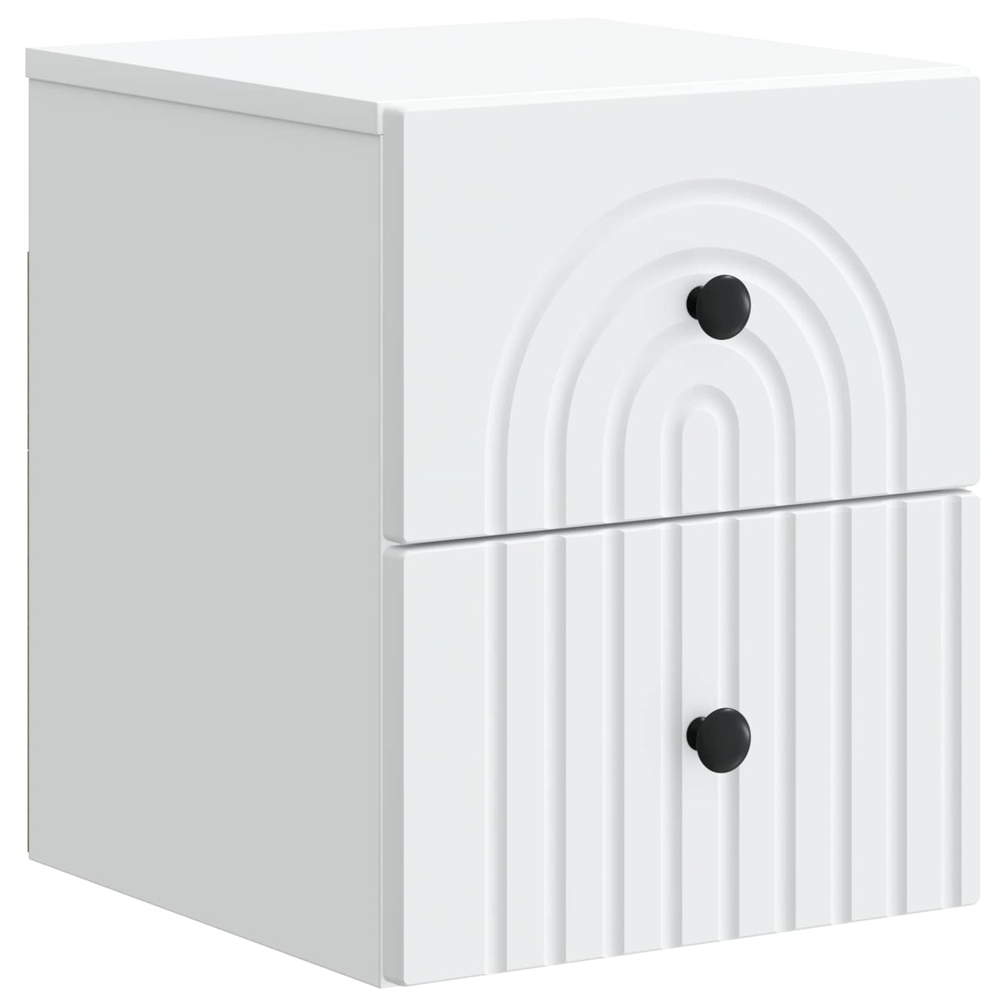 Wall-Mounted Bedside Cabinet 2 pcs White 33 x 34.5 x 40 cm