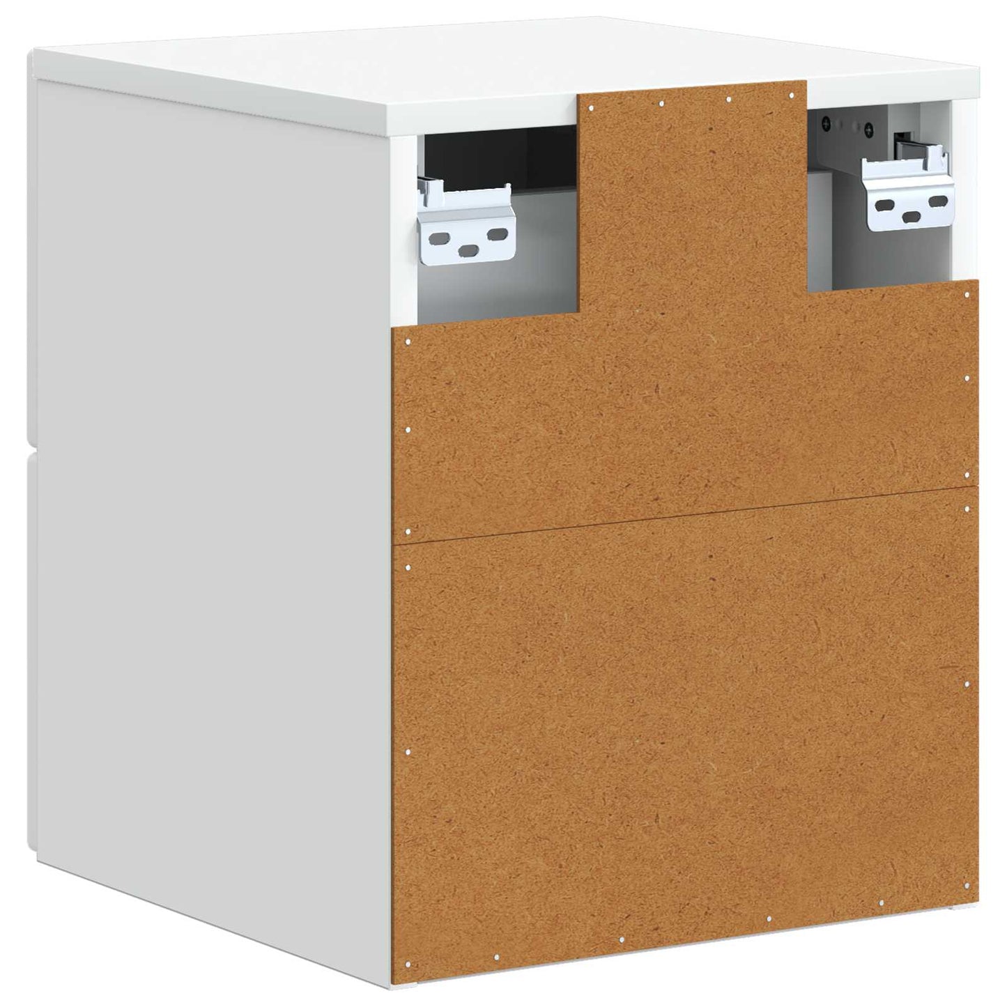 Wall-Mounted Bedside Cabinet 2 pcs White 33 x 34.5 x 40 cm
