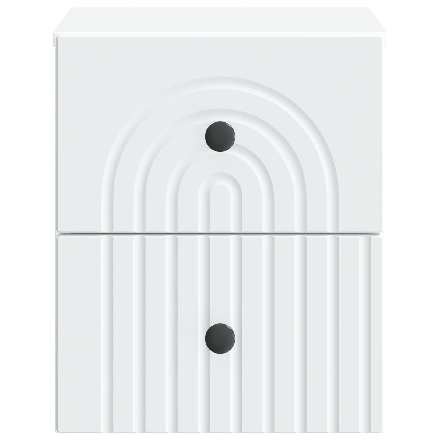 Wall-Mounted Bedside Cabinet 2 pcs White 33 x 34.5 x 40 cm
