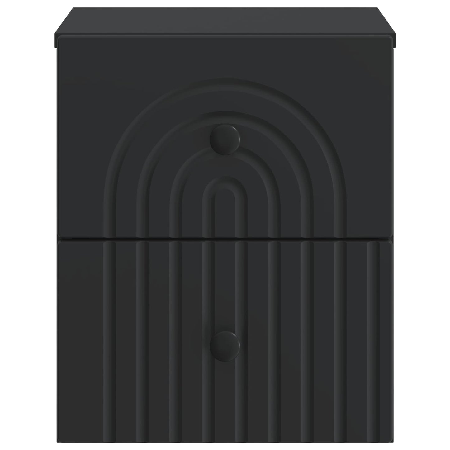 Wall-Mounted Bedside Cabinet Black 33 x 34.5 x 40 cm