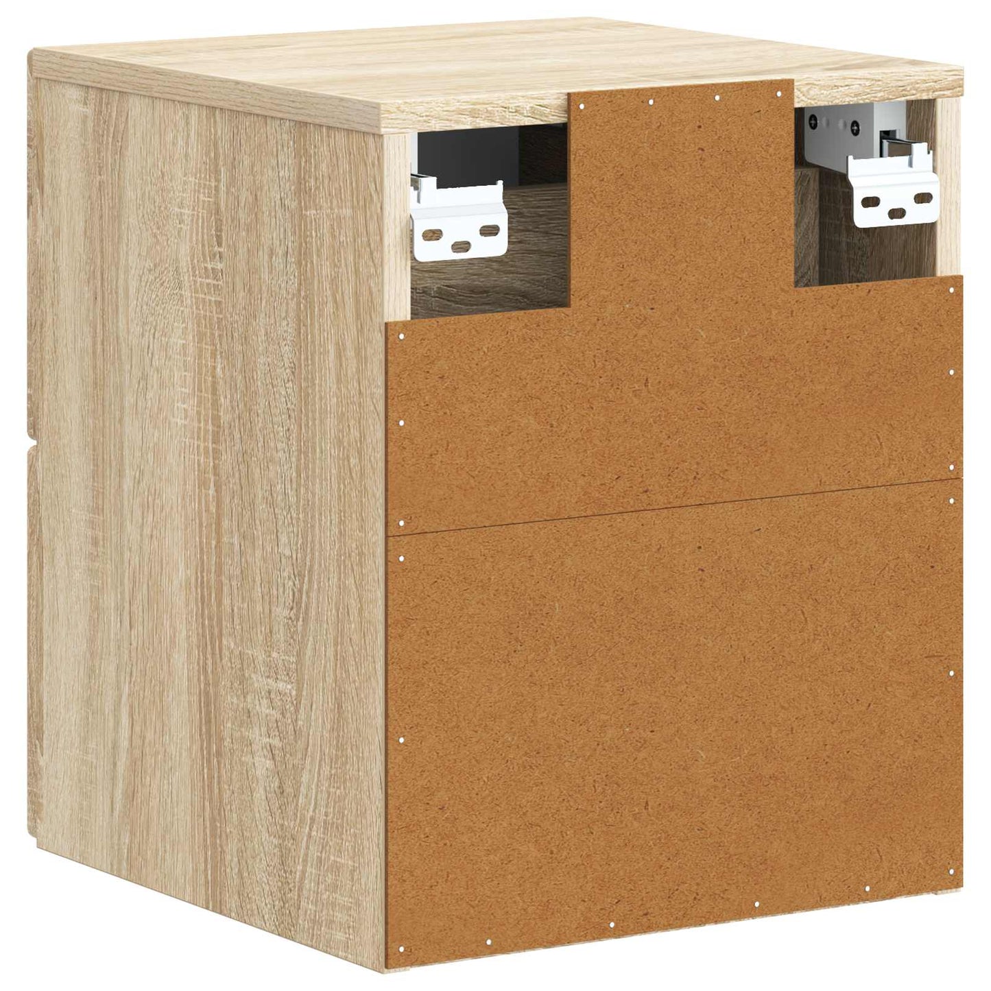 Wall-Mounted Bedside Cabinet 2 pcs Sonoma Oak 33 x 34.5 x 40 cm