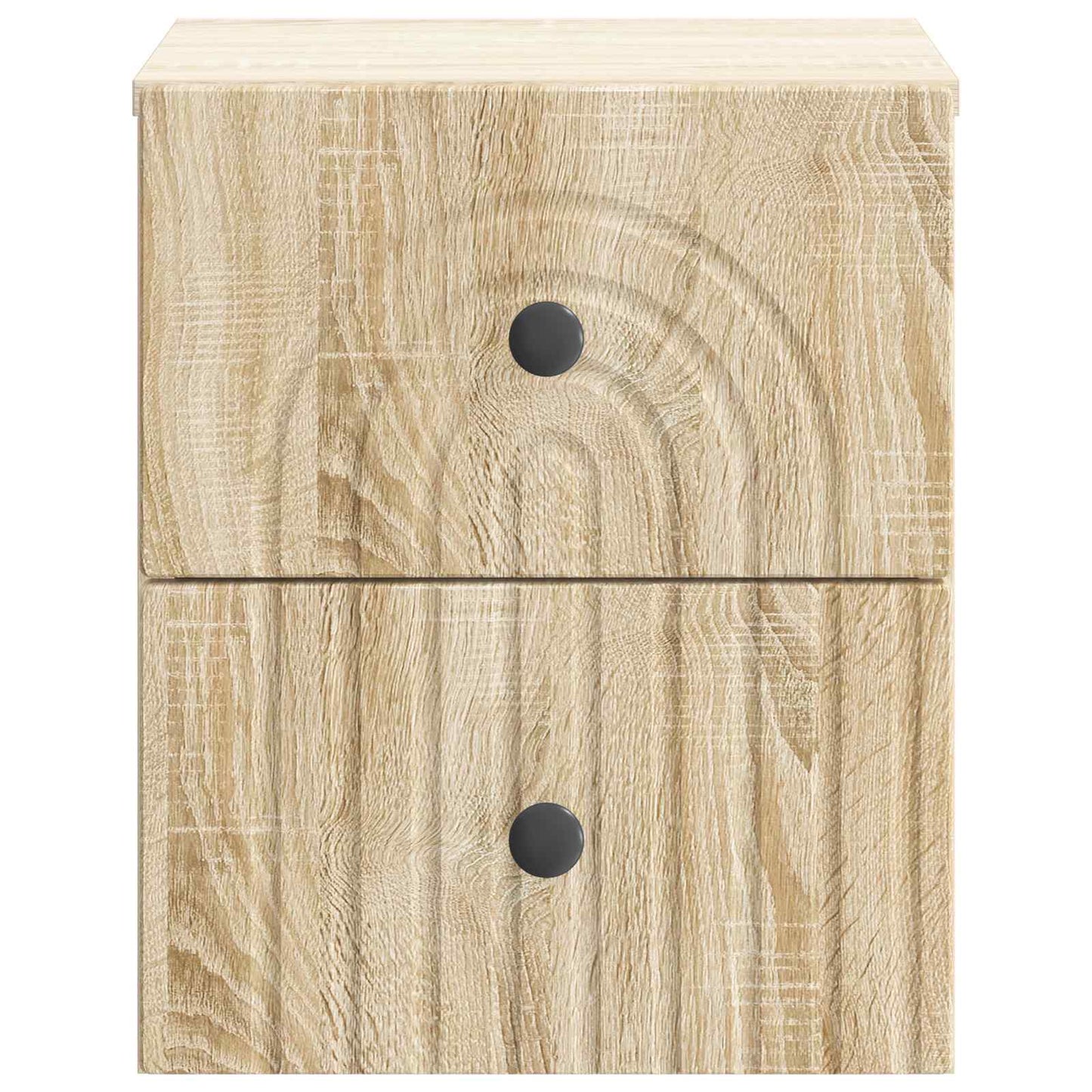 Wall-Mounted Bedside Cabinet 2 pcs Sonoma Oak 33 x 34.5 x 40 cm