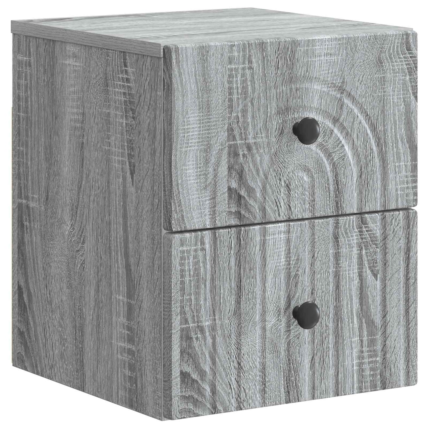 Wall-Mounted Bedside Cabinet 2 pcs Grey Sonoma Engineered Wood