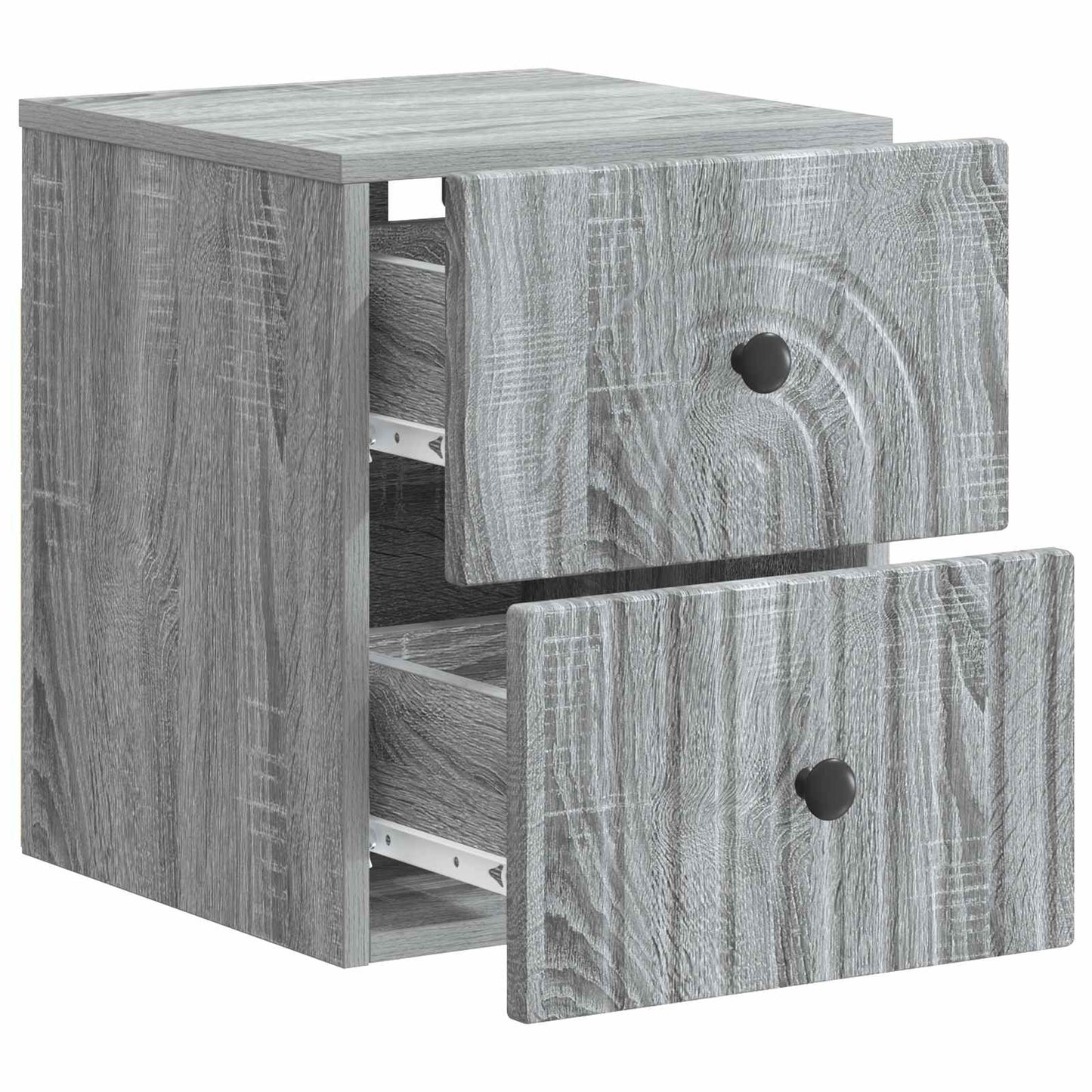 Wall-Mounted Bedside Cabinet 2 pcs Grey Sonoma Engineered Wood