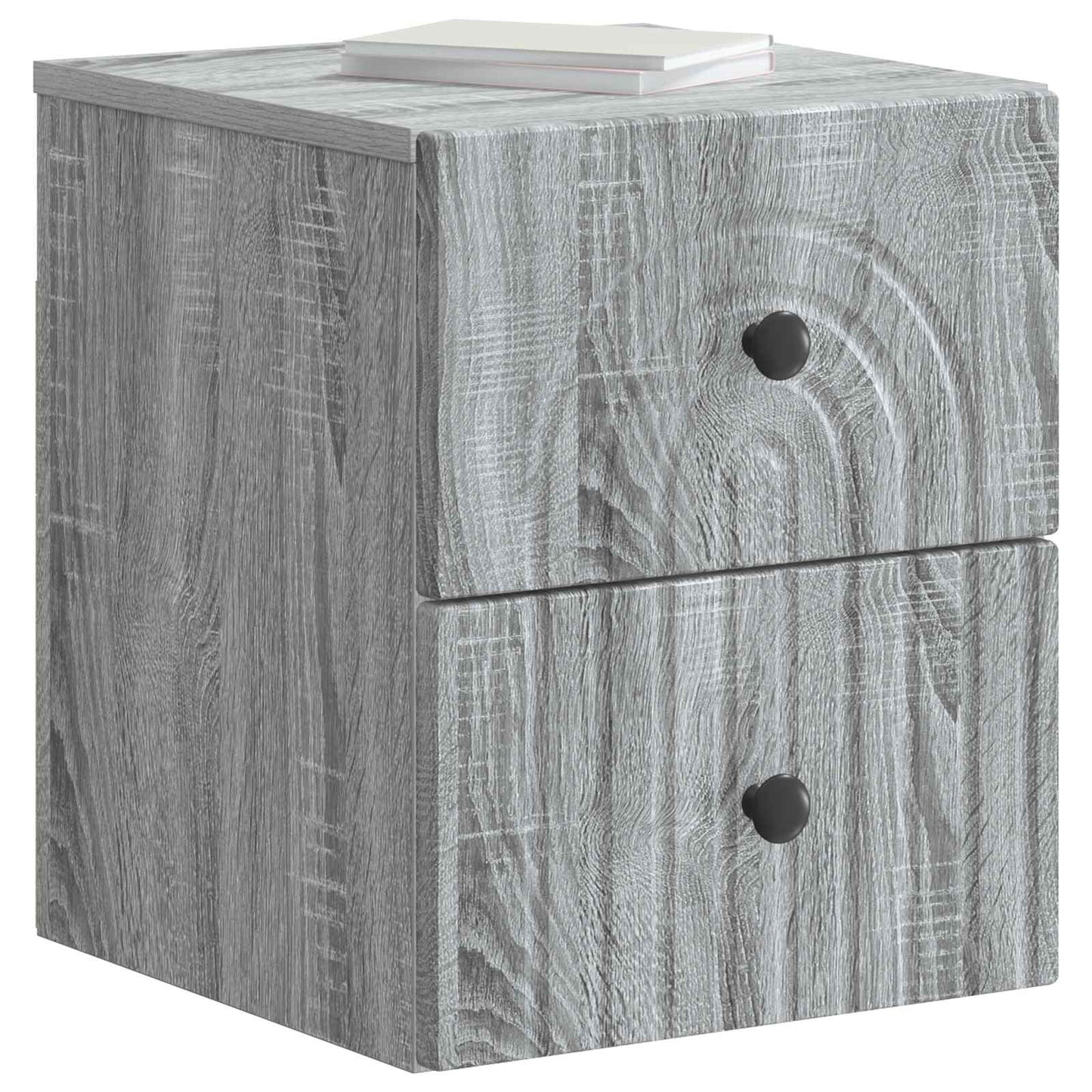 Wall-Mounted Bedside Cabinet 2 pcs Grey Sonoma Engineered Wood