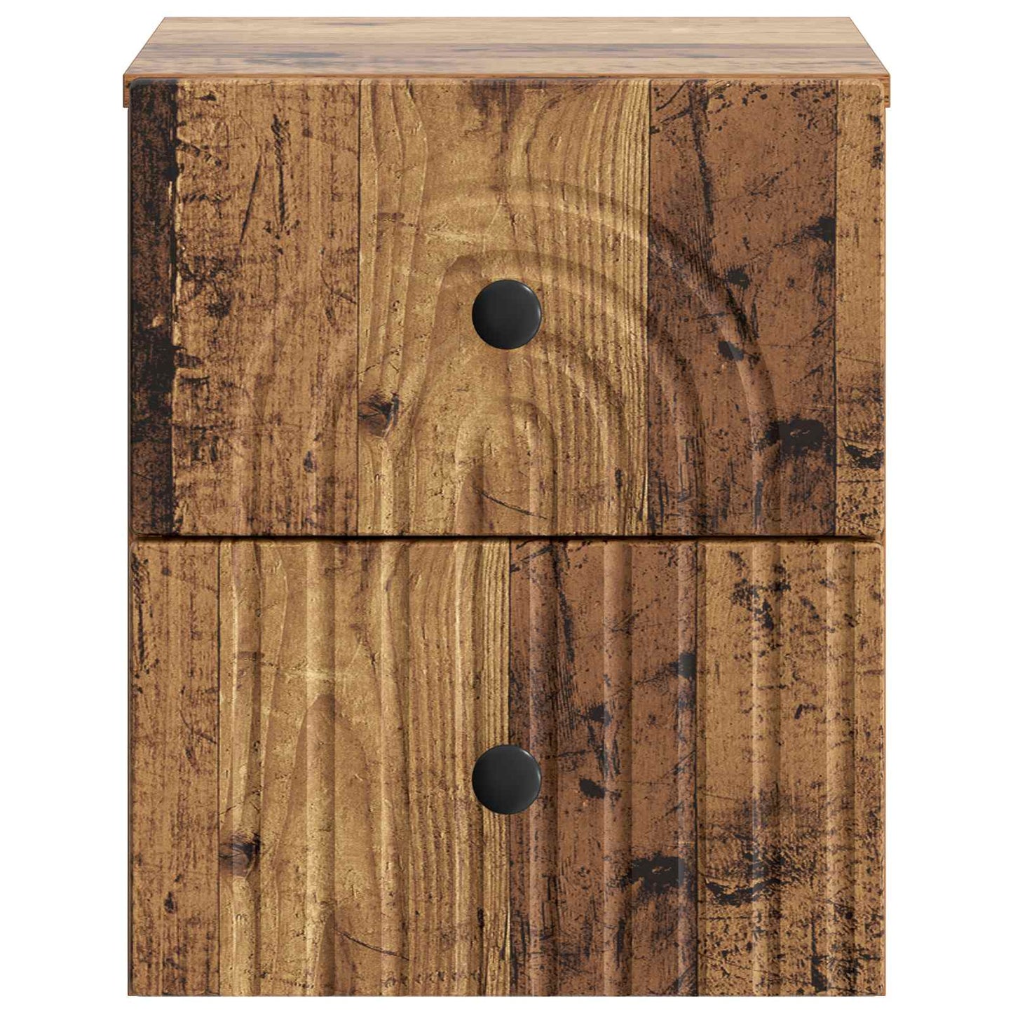 Wall-Mounted Bedside Cabinet Old Wood 33 x 34.5 x 40 cm