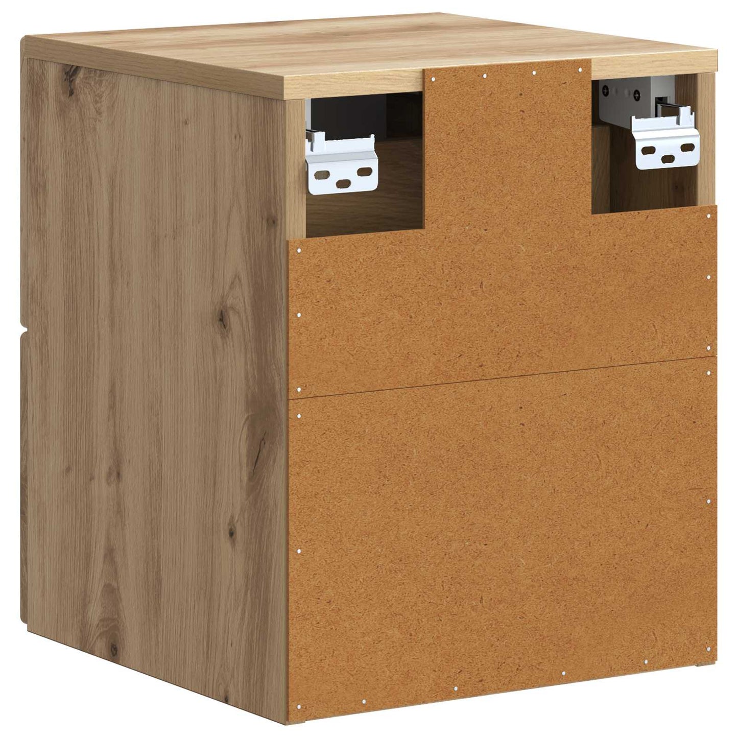 Wall-Mounted Bedside Cabinet 2 pcs Artisan Oak Engineered Wood