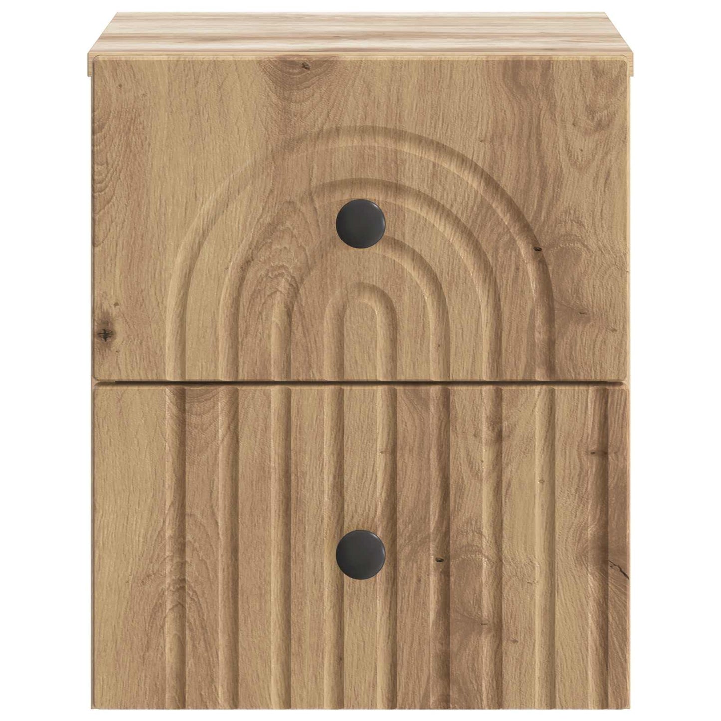 Wall-Mounted Bedside Cabinet 2 pcs Artisan Oak Engineered Wood