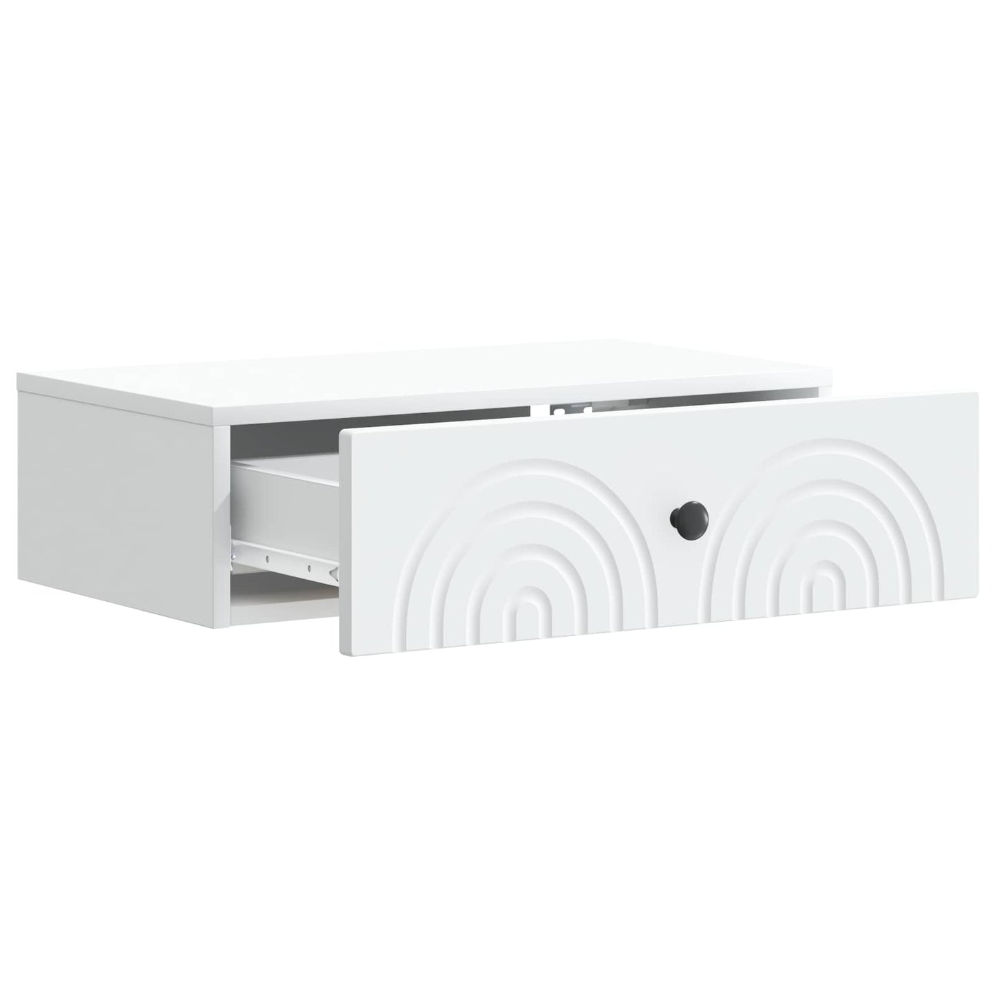 Wall-Mounted Side Table White 59 x 34.5 x 17 cm Engineered Wood