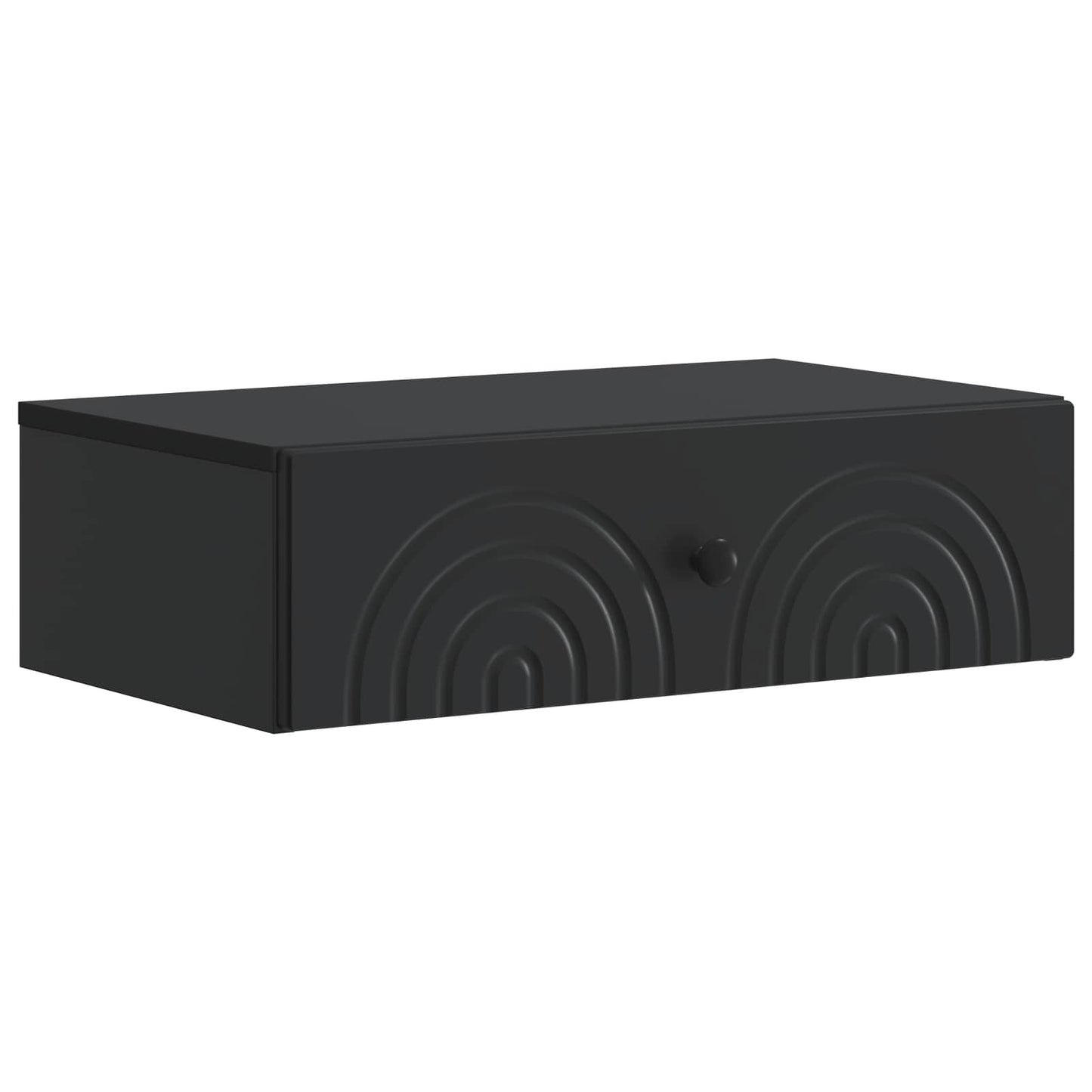 Wall-Mounted Side Table Black 59 x 34.5 x 17 cm Engineered Wood