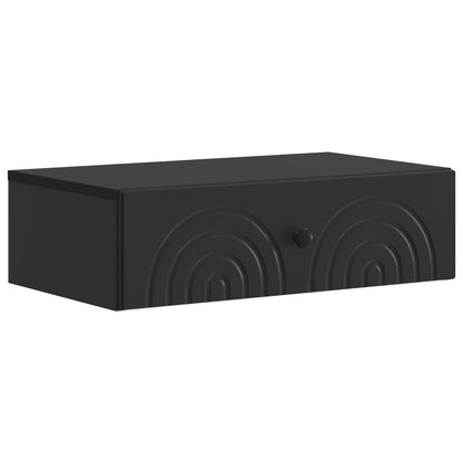 Wall-Mounted Side Table Black 59 x 34.5 x 17 cm Engineered Wood