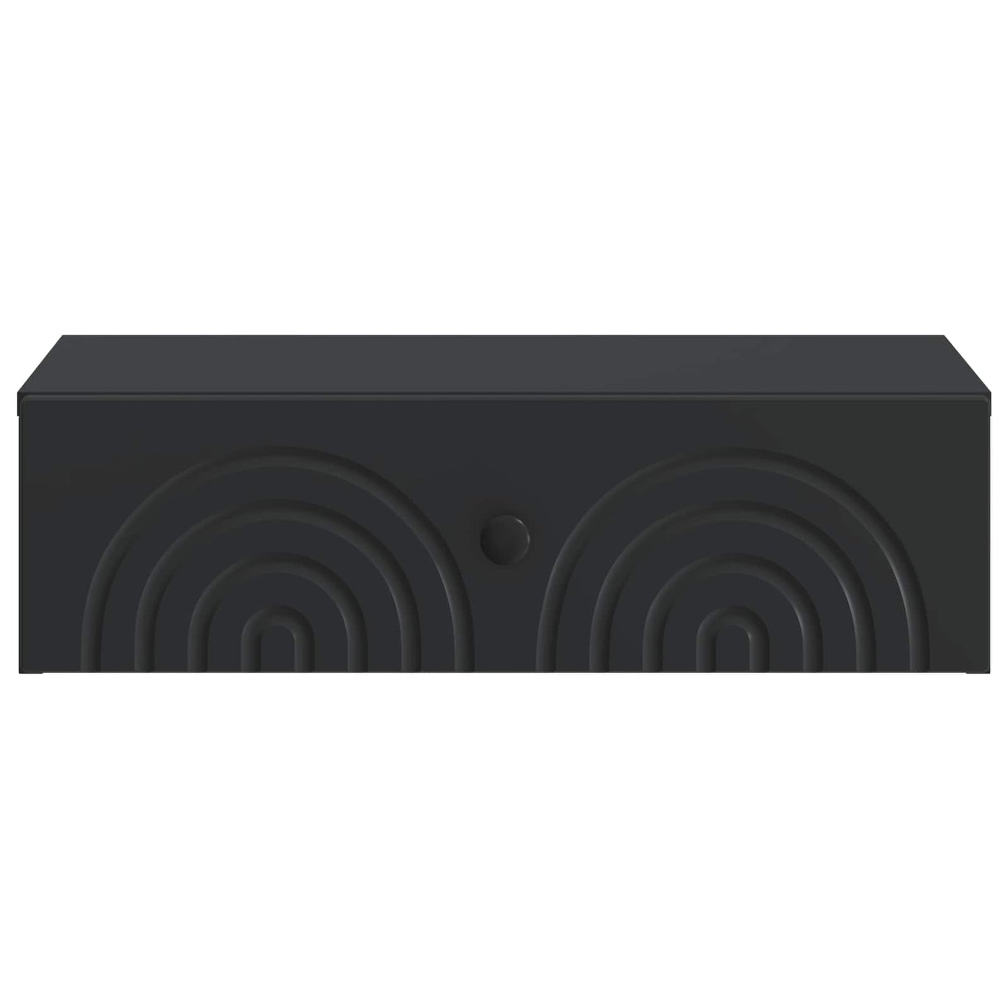 Wall-Mounted Side Table Black 59 x 34.5 x 17 cm Engineered Wood