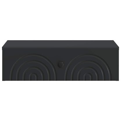 Wall-Mounted Side Table Black 59 x 34.5 x 17 cm Engineered Wood