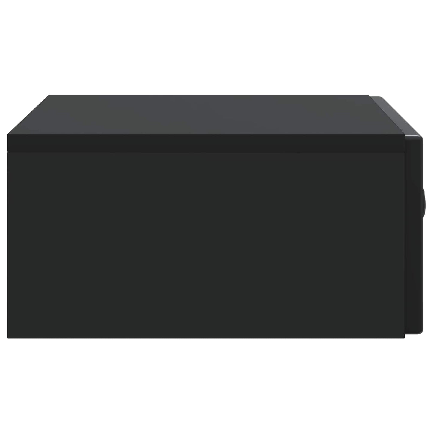 Wall-Mounted Side Table Black 59 x 34.5 x 17 cm Engineered Wood