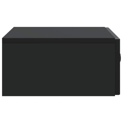 Wall-Mounted Side Table Black 59 x 34.5 x 17 cm Engineered Wood