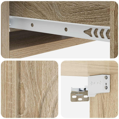 Wall-Mounted Side Table Sonoma Oak 59 x 34.5 x 17 cm