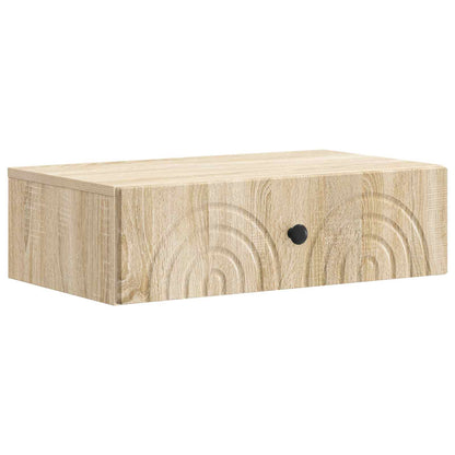 Wall-Mounted Side Table Sonoma Oak 59 x 34.5 x 17 cm