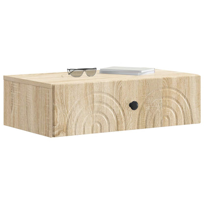 Wall-Mounted Side Table Sonoma Oak 59 x 34.5 x 17 cm