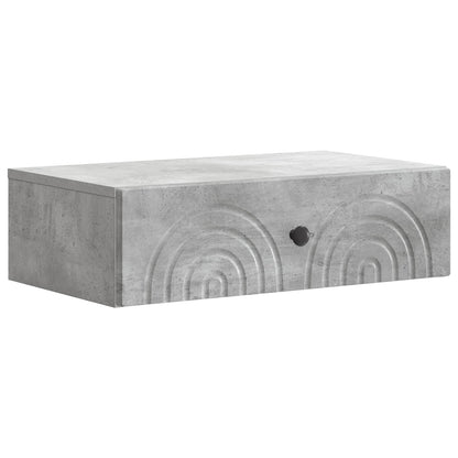 Wall-Mounted Side Table Concrete Grey 59 x 34.5 x 17 cm