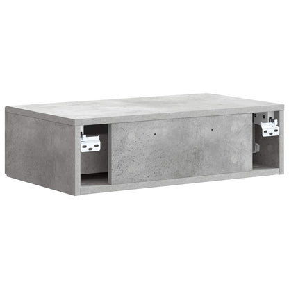 Wall-Mounted Side Table Concrete Grey 59 x 34.5 x 17 cm