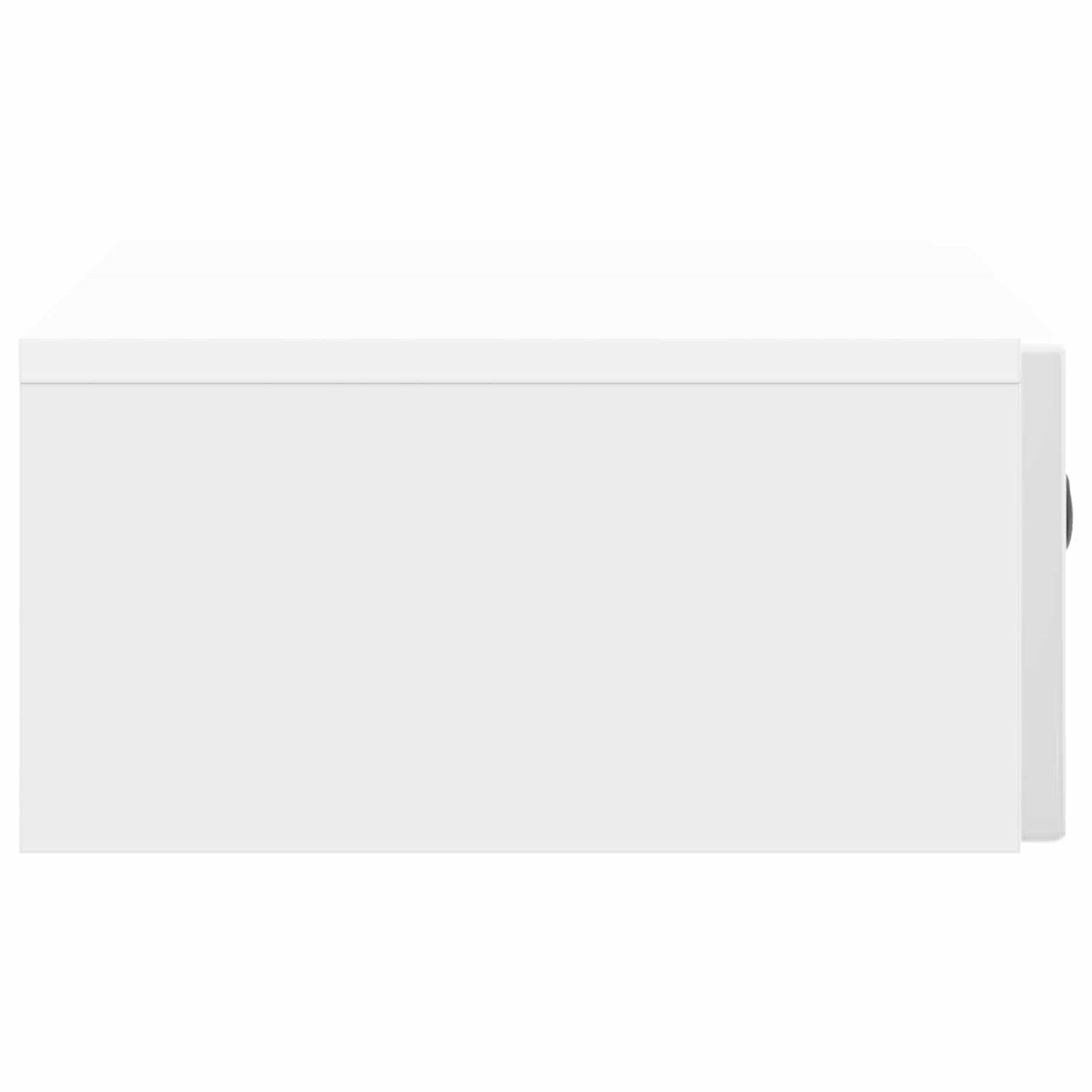 Wall-Mounted Side Table High Gloss White 59 x 34.5 x 17 cm