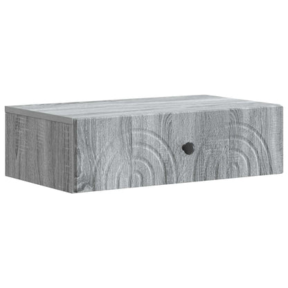 Wall-Mounted Side Table Grey Sonoma 59 x 34.5 x 17 cm
