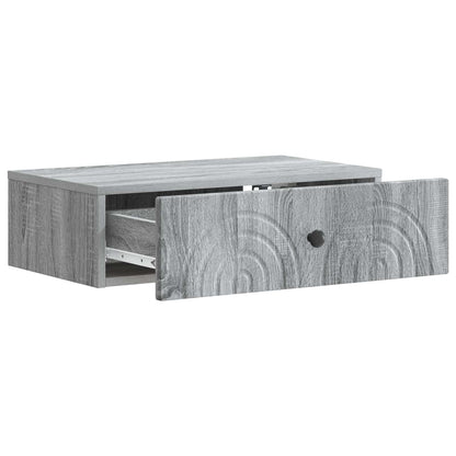 Wall-Mounted Side Table Grey Sonoma 59 x 34.5 x 17 cm