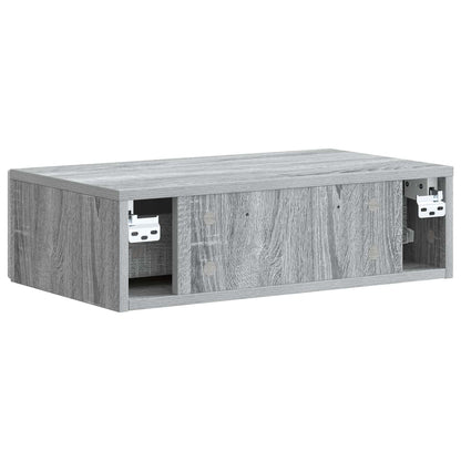 Wall-Mounted Side Table Grey Sonoma 59 x 34.5 x 17 cm