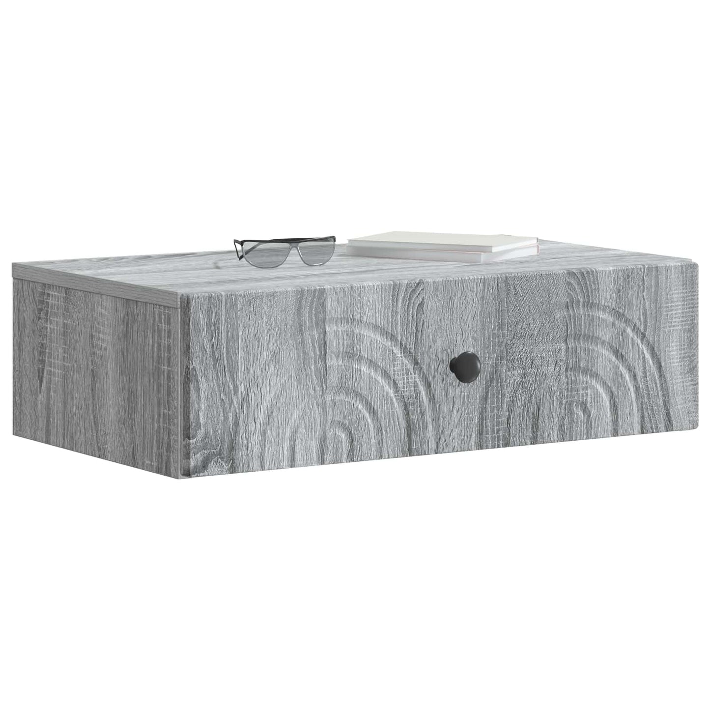 Wall-Mounted Side Table Grey Sonoma 59 x 34.5 x 17 cm