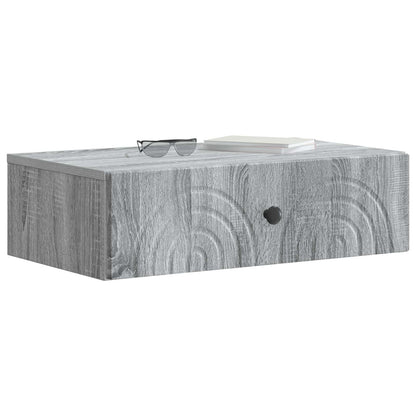 Wall-Mounted Side Table Grey Sonoma 59 x 34.5 x 17 cm