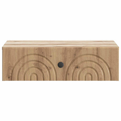 Wall-Mounted Side Table Artisan Oak 59 x 34.5 x 17 cm