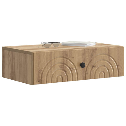 Wall-Mounted Side Table Artisan Oak 59 x 34.5 x 17 cm