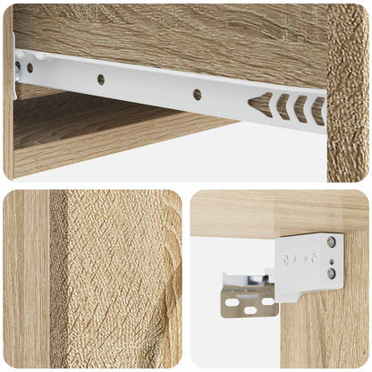 Wall-Mounted Side Table Sonoma Oak 87.5 x 34.5 x 17 cm