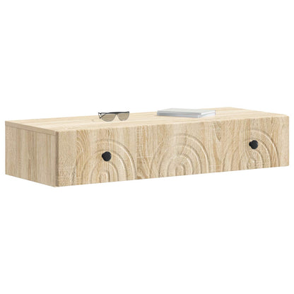 Wall-Mounted Side Table Sonoma Oak 87.5 x 34.5 x 17 cm