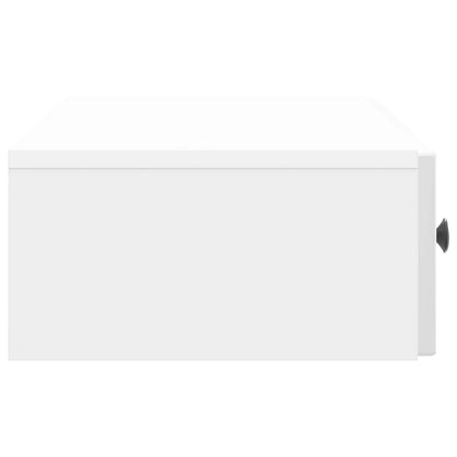 Wall-Mounted Side Table High Gloss White 87.5 x 34.5 x 17 cm