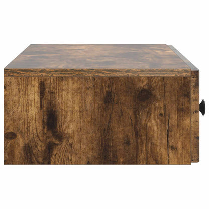 Wall-Mounted Side Table Smoked Oak 87.5 x 34.5 x 17 cm
