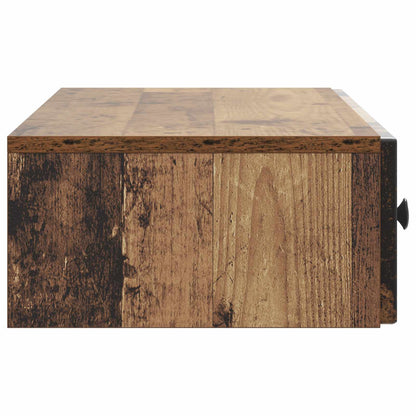 Wall-Mounted Side Table Old Wood 87.5 x 34.5 x 17 cm