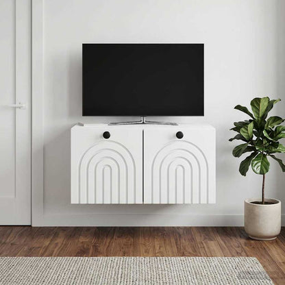 Wall-Mounted TV Cabinet White 59.5 x 41 x 30 cm Engineered Wood