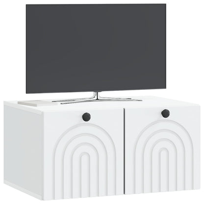 Wall-Mounted TV Cabinet White 59.5 x 41 x 30 cm Engineered Wood